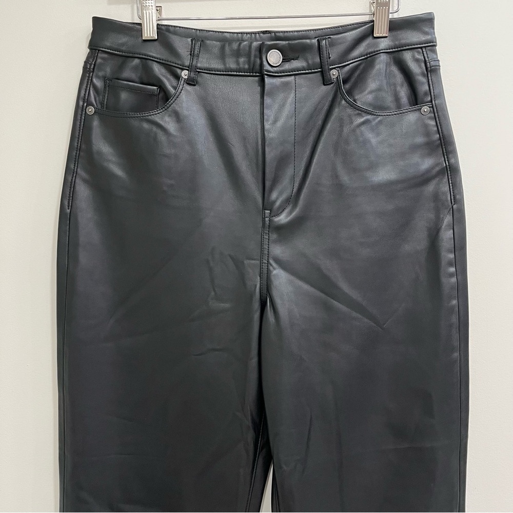 BLANKNYC Faux Leather Straight Leg Pant in Need You Tonight - Picture 6 of 13